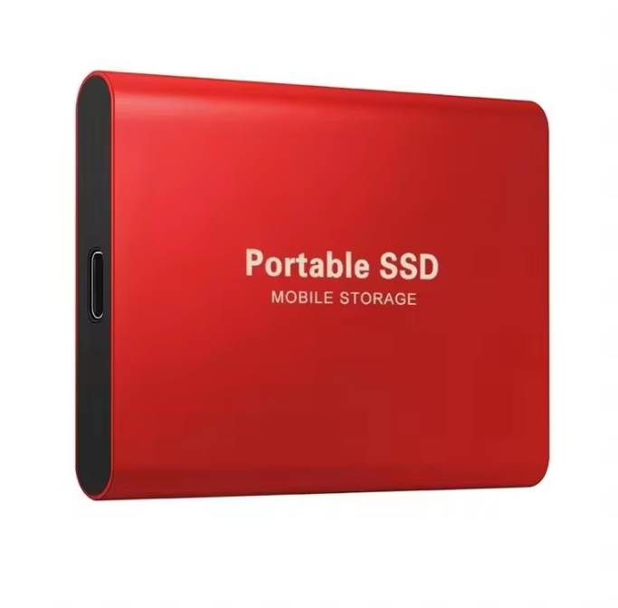 Moktan Sabai 2TB External SSD USB 3.1 & USB-C Portable Solid State Drive Red