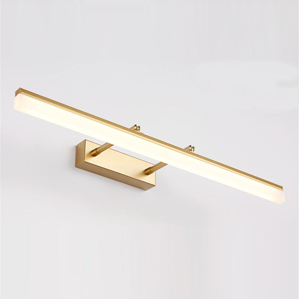 Moktan Sabai SlimShine LED Wall Light – Waterproof IP65 Bathroom Vanity Lamp Gold
