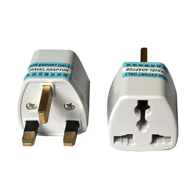 Moktan Sabai Universal Travel Plug Adapter EU US AU to UK 3 Pin AC Power Converter