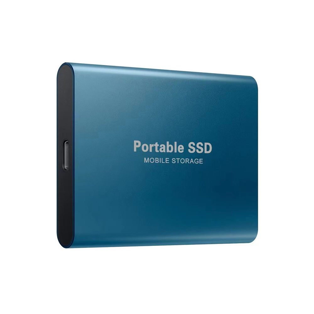 Moktan Sabai 2TB External SSD USB 3.1 & USB-C Portable Solid State Drive Blue