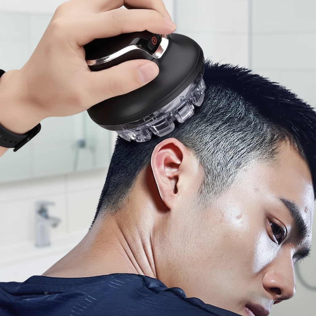 Moktan Sabai GroomEase | Hair Trimmer for Men with Rounded Safety Blade | Cordless & USB-C Rechargeable for Precise Grooming