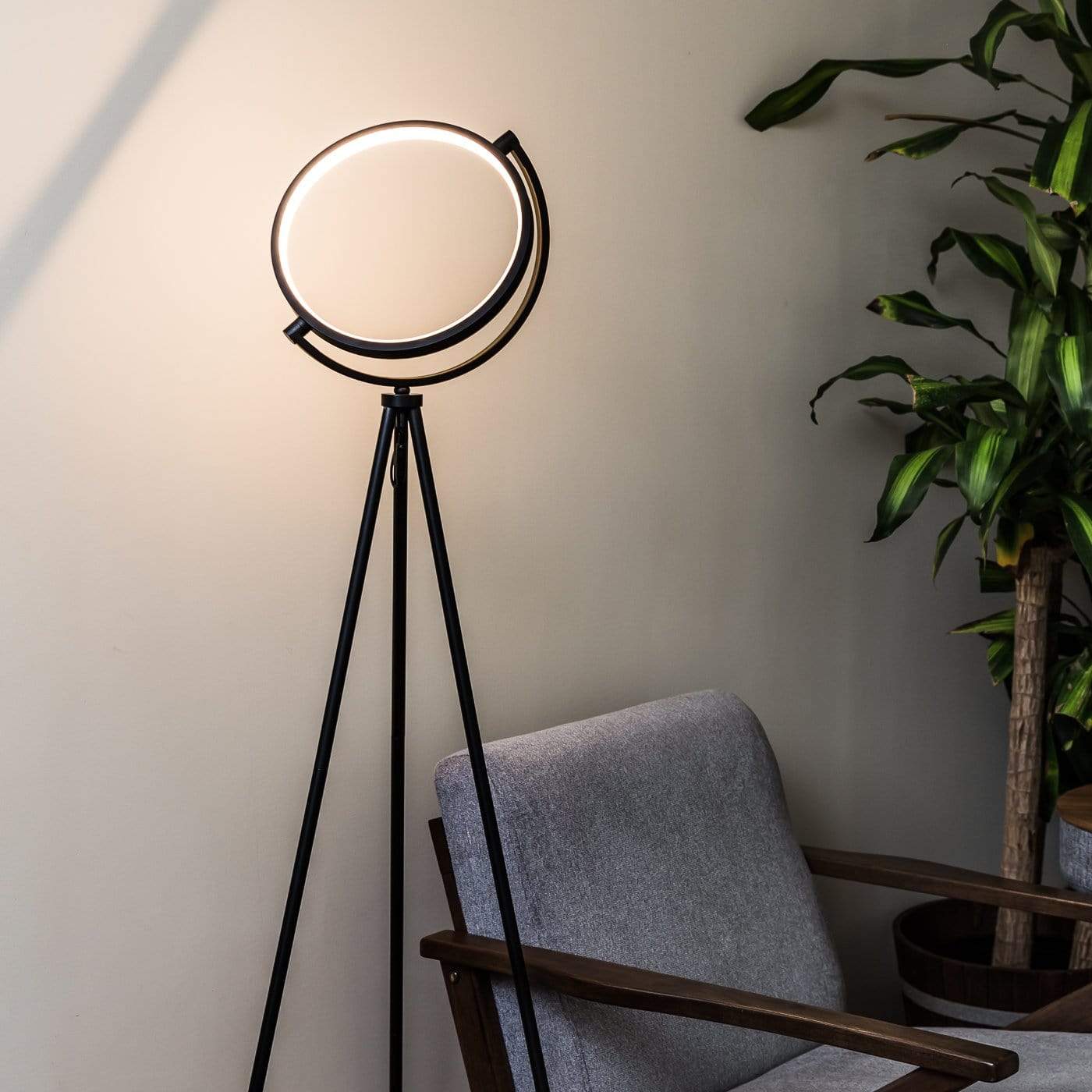 Moktan Sabai Modern LED Ring Floor Lamp