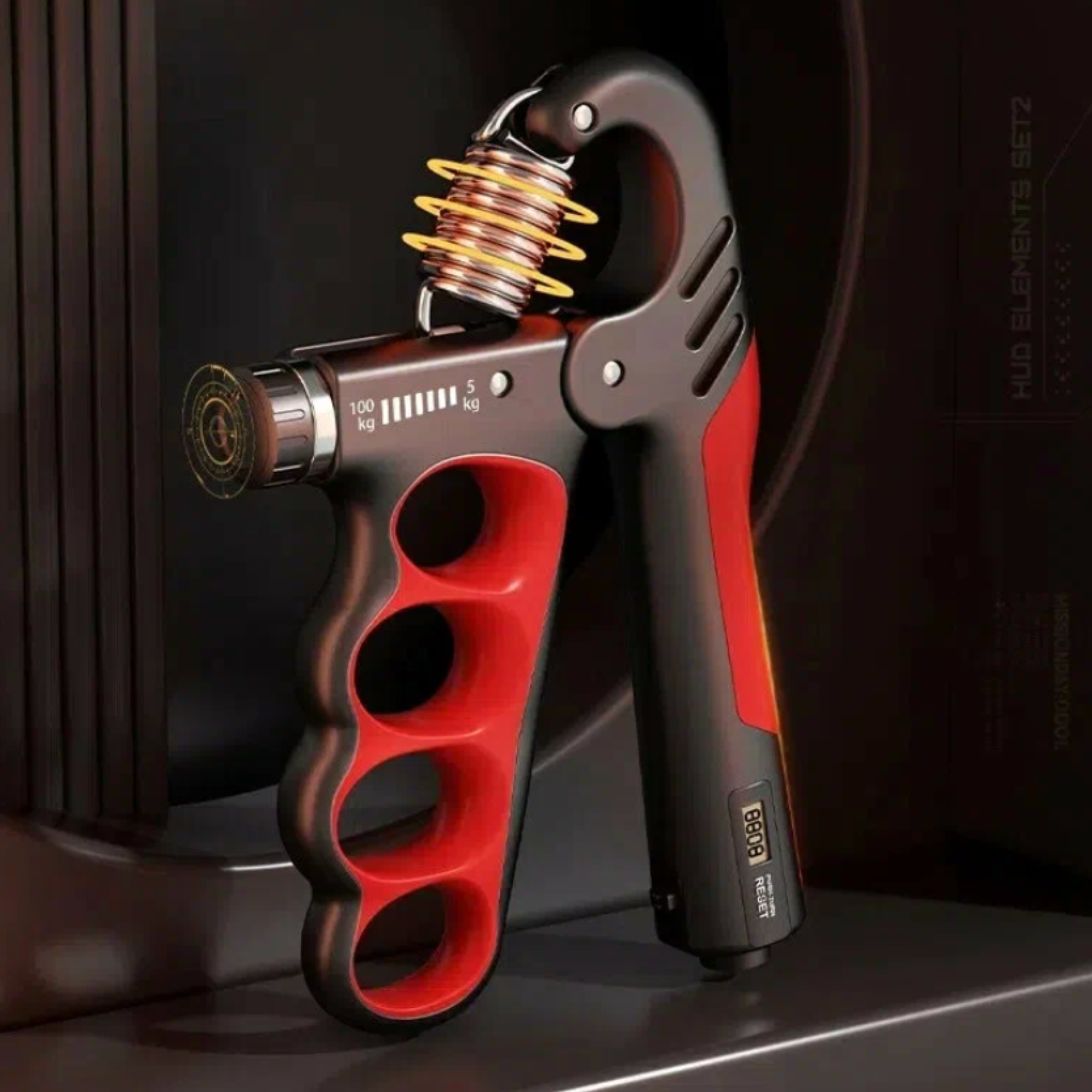 Moktan Sabai Adjustable Grip Strengthener with Digital Counter Hand Rehab Trainer