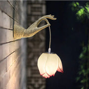 Moktan Sabai Modern Chinese Lotus Wall Lamp Creative Corridor Hallway Teahouse Art Decor Light