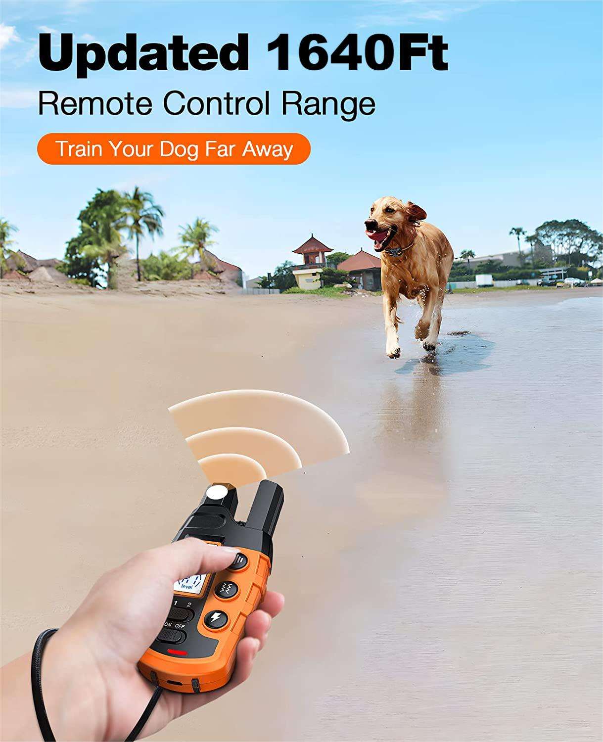 Moktan Sabai NovaPace Remote Dog Training Collar 1000m Waterproof Rechargeable