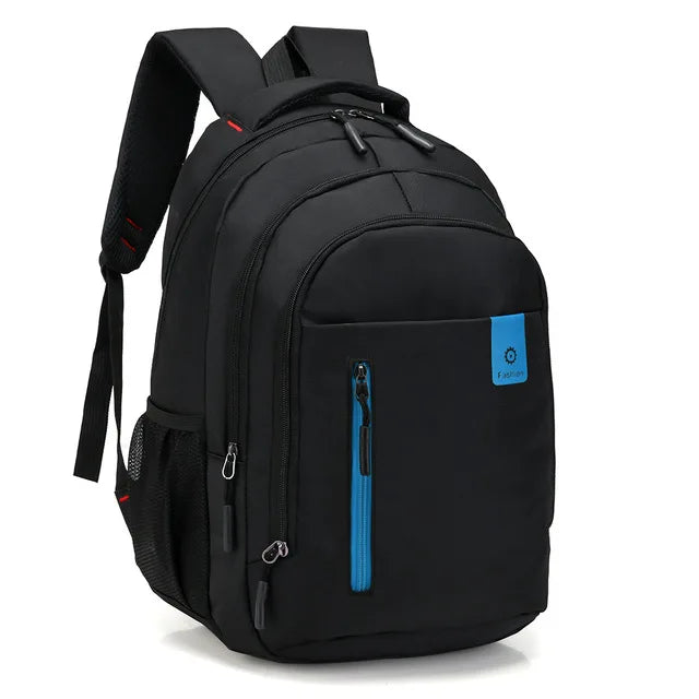 Moktan Sabai Waterproof Men’s Backpack UrbanGuard Laptop Travel Backpack Oxford Business Daypack Blue-B