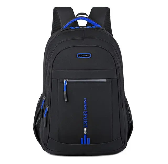 Moktan Sabai Waterproof Men’s Backpack UrbanGuard Laptop Travel Backpack Oxford Business Daypack Blue-A