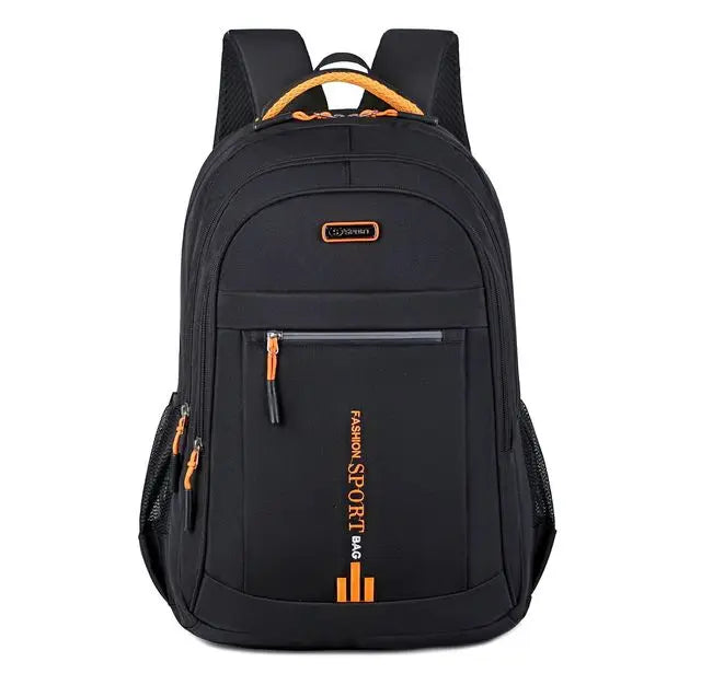 Moktan Sabai Waterproof Men’s Backpack UrbanGuard Laptop Travel Backpack Oxford Business Daypack Orange-A