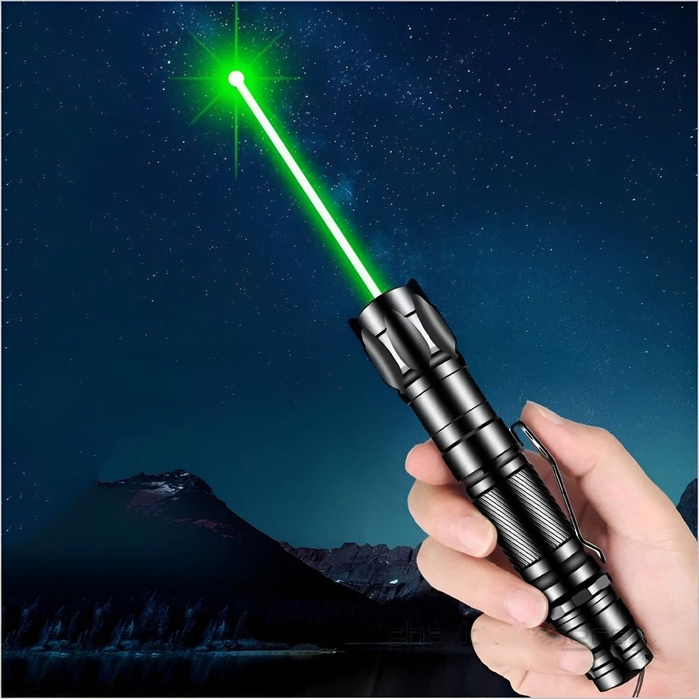 Moktan Sabai Rechargeable Green Laser Pointer 532nm USB Long Range Black