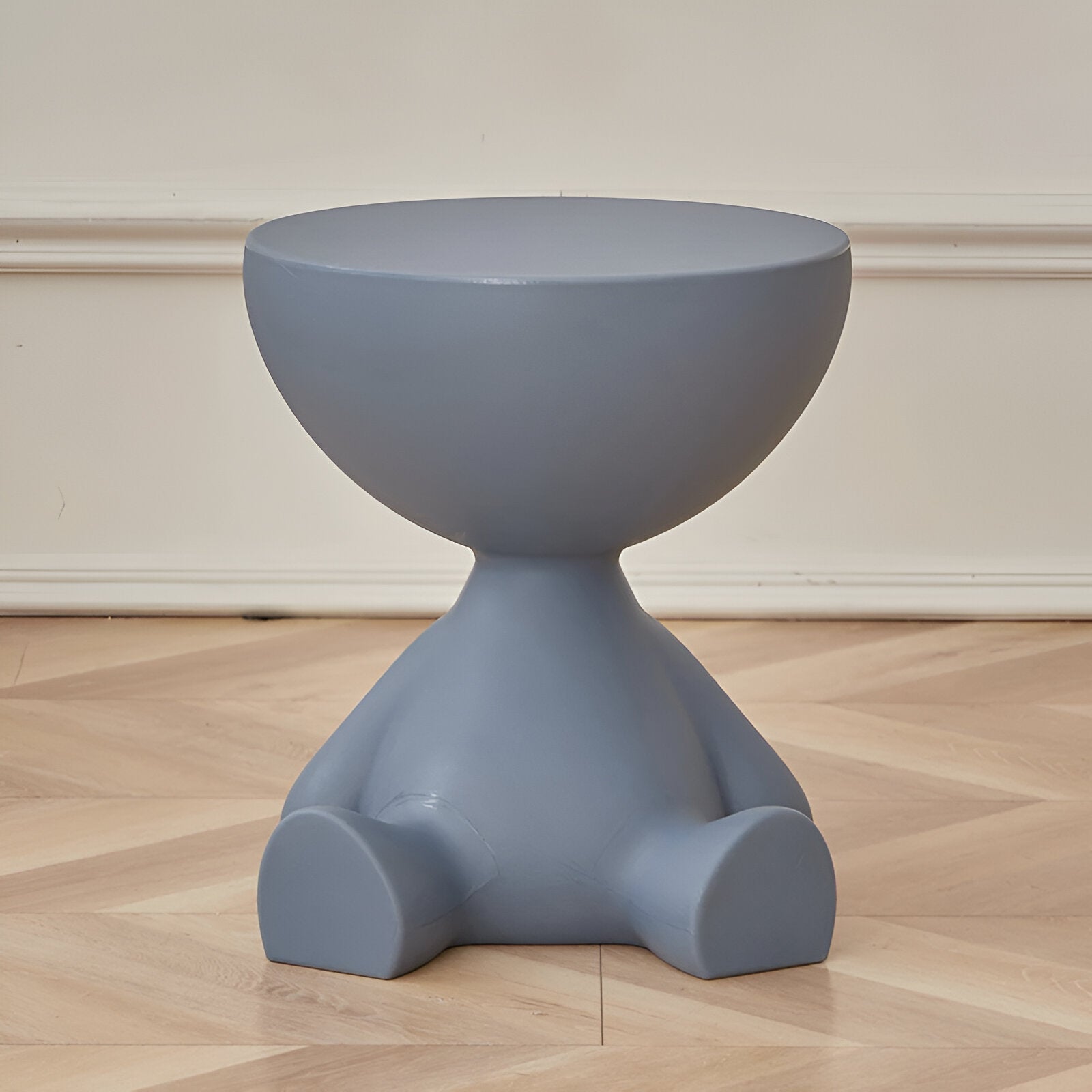 Moktan Sabai Round Coffee Table Side Table Blue