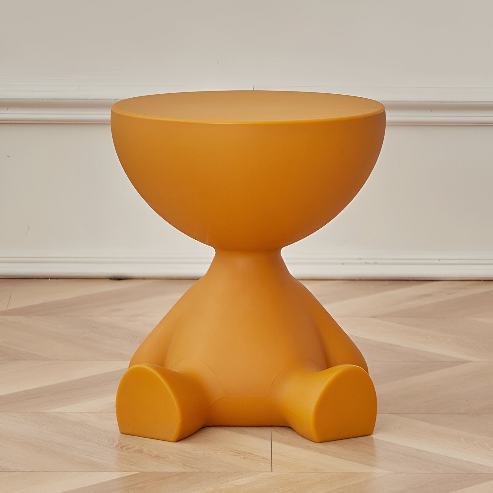 Moktan Sabai Round Coffee Table Side Table Orange