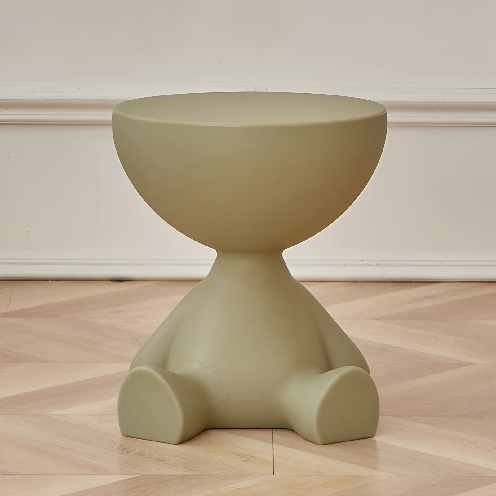 Moktan Sabai Round Coffee Table Side Table Dark Green