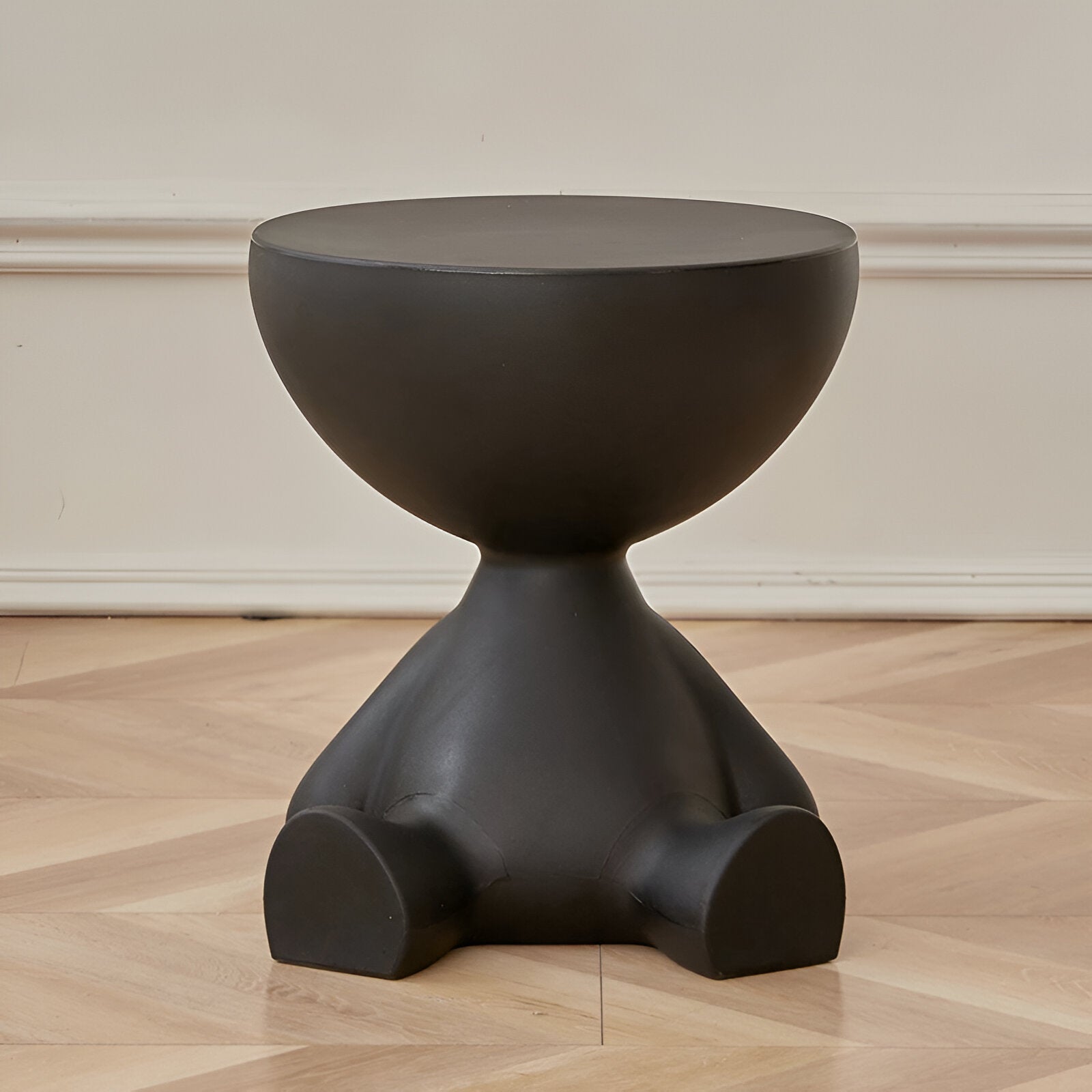 Moktan Sabai Round Coffee Table Side Table Black