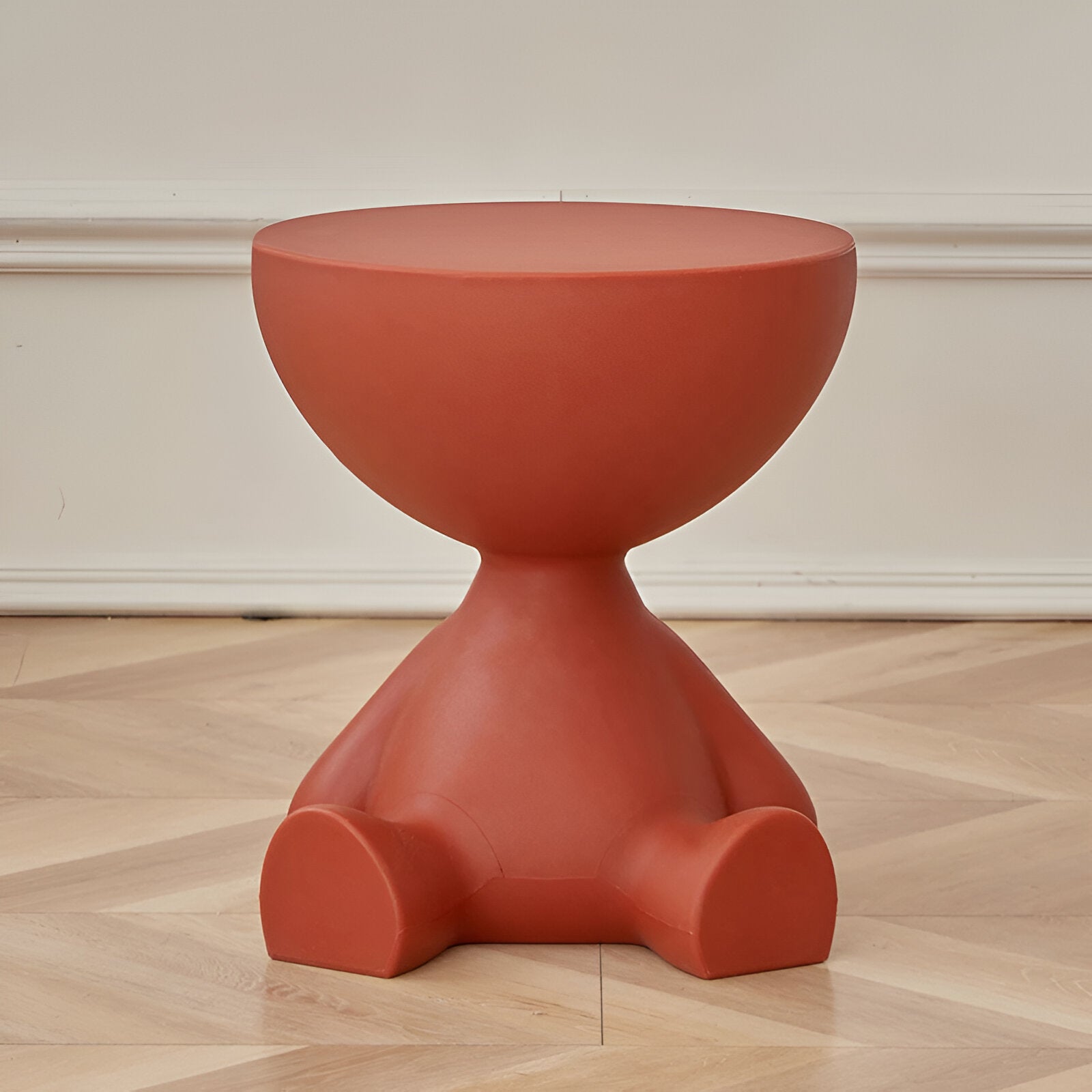 Moktan Sabai Round Coffee Table Side Table Red