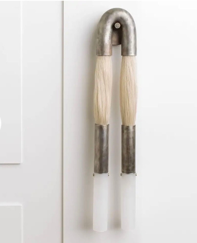 Moktan Sabai Modern Brass and Glass Wall Sconce