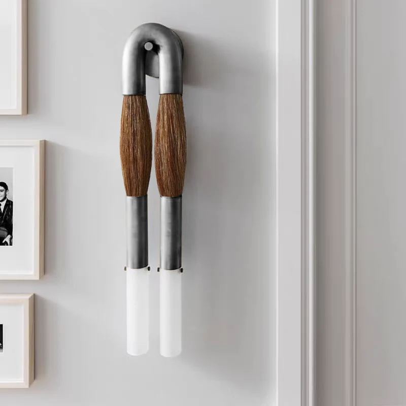 Moktan Sabai Modern Brass and Glass Wall Sconce