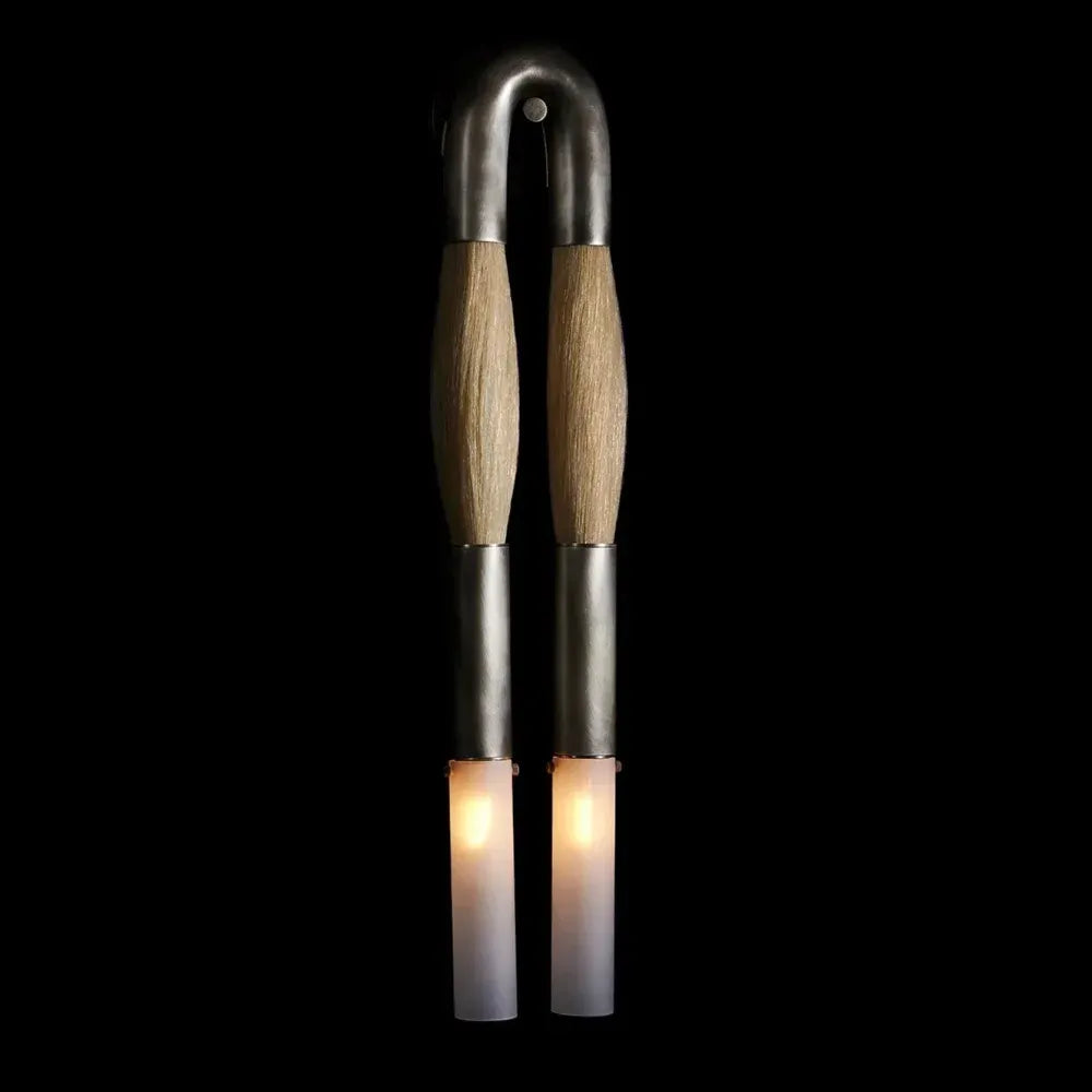 Moktan Sabai Modern Brass and Glass Wall Sconce