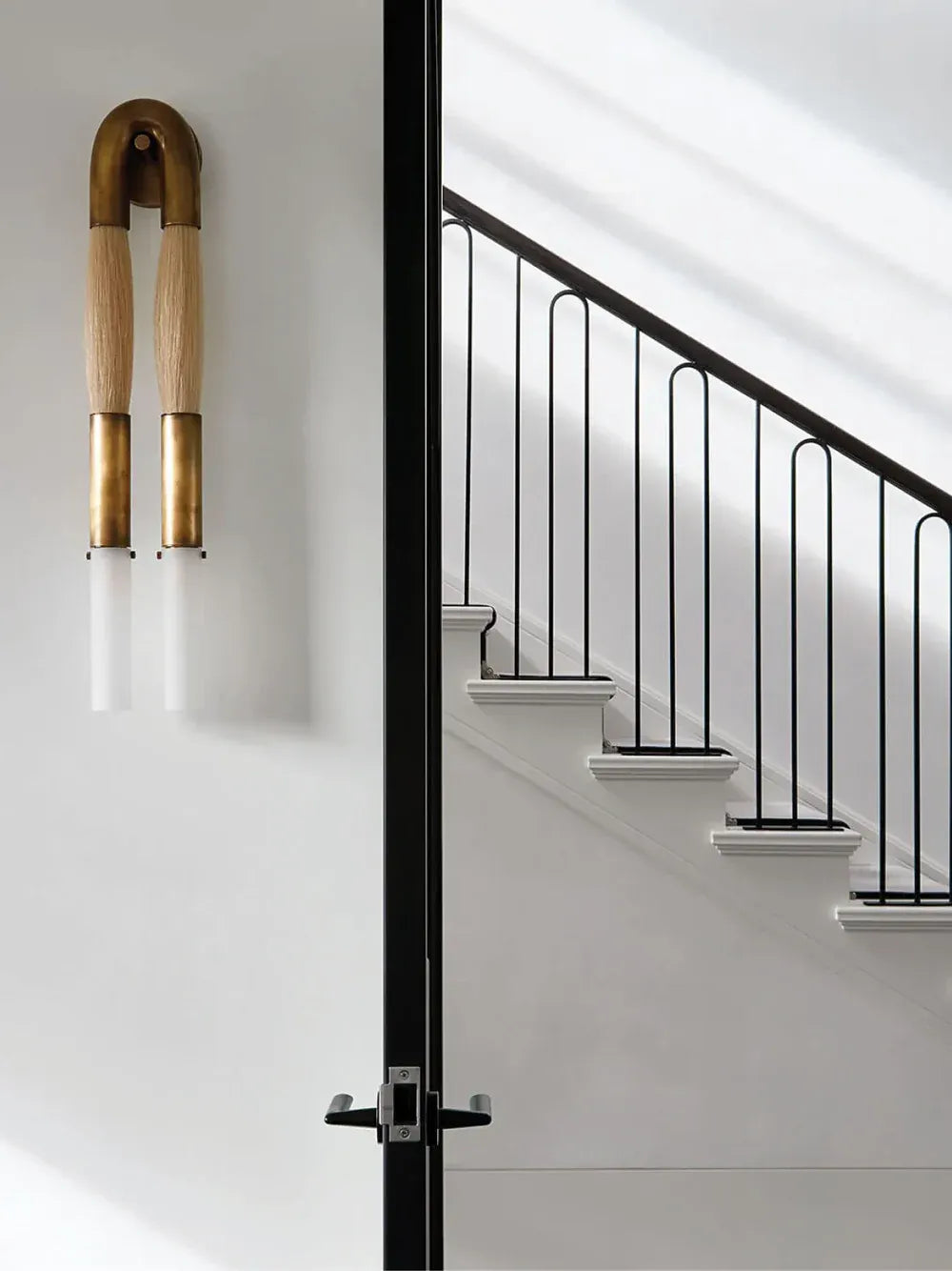 Moktan Sabai Modern Brass and Glass Wall Sconce