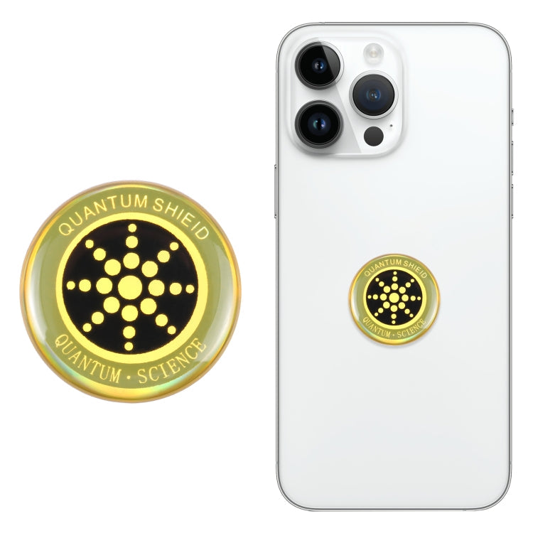 Moktan Sabai EMF Protection Stickers 6 Pack – Anti Radiation Shield for Phones & Electronics Gold