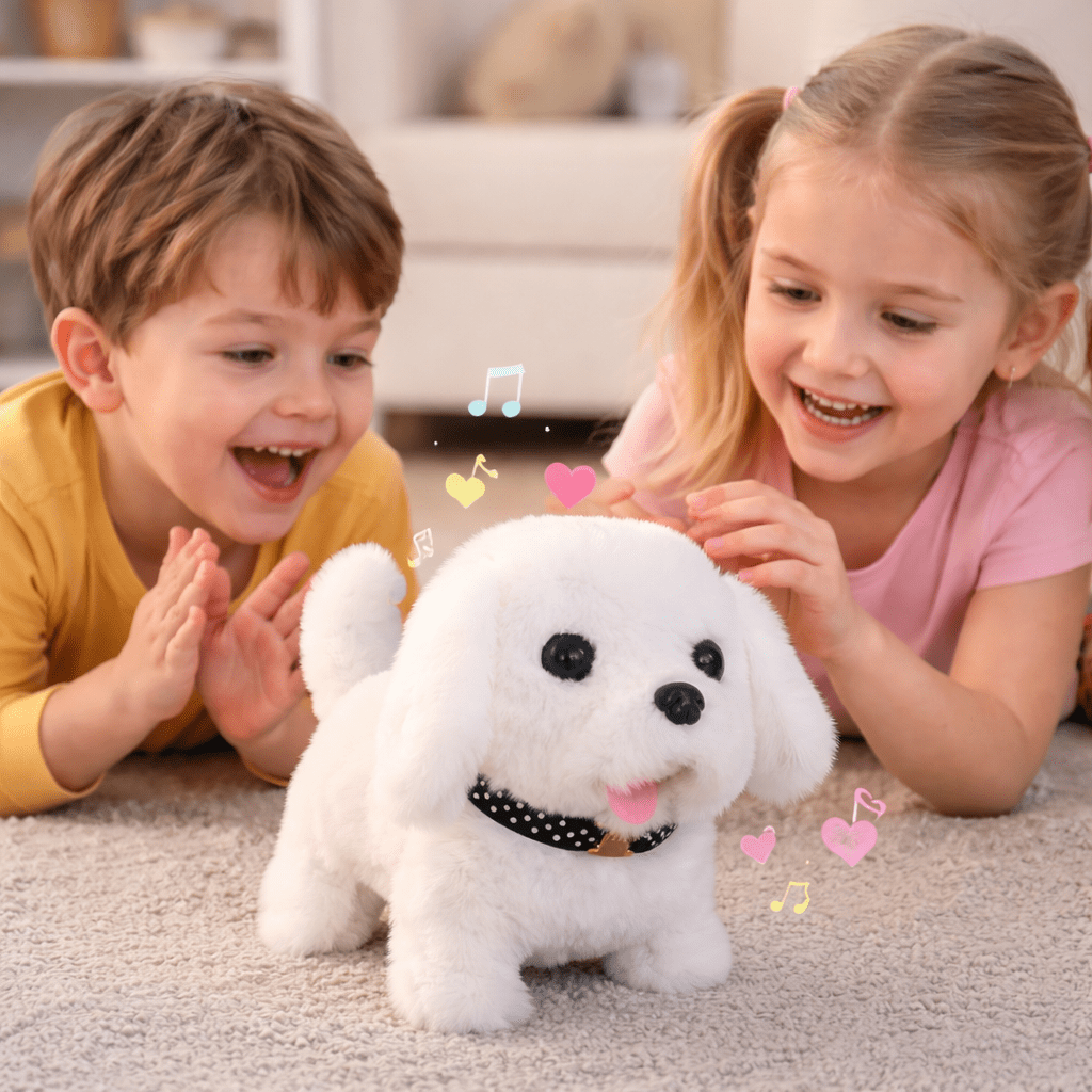 Moktan Sabai Interactive Robot Puppy Toy Realistic Walking Dog with Sounds