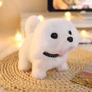 Moktan Sabai Interactive Robot Puppy Toy Realistic Walking Dog with Sounds White
