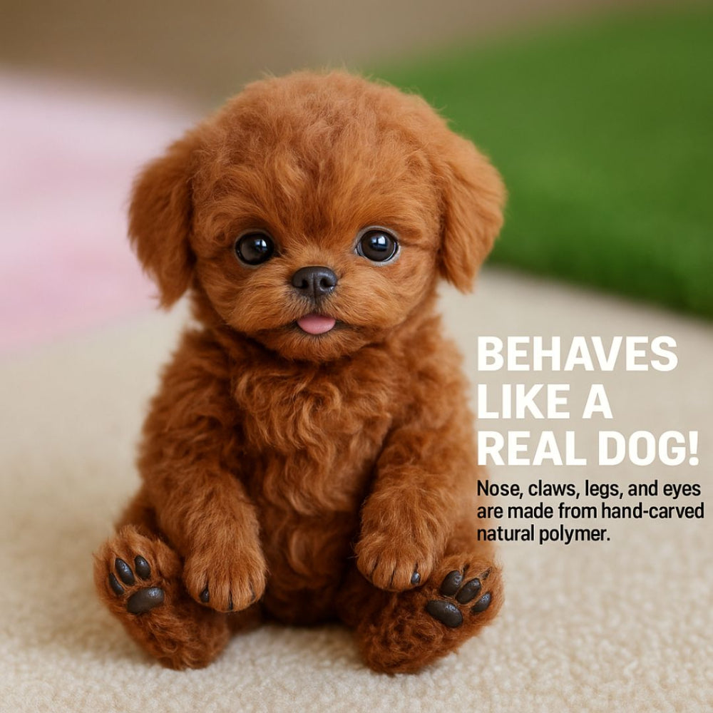 Moktan Sabai Interactive Robot Puppy Plush Toy Walking Dog with Barking