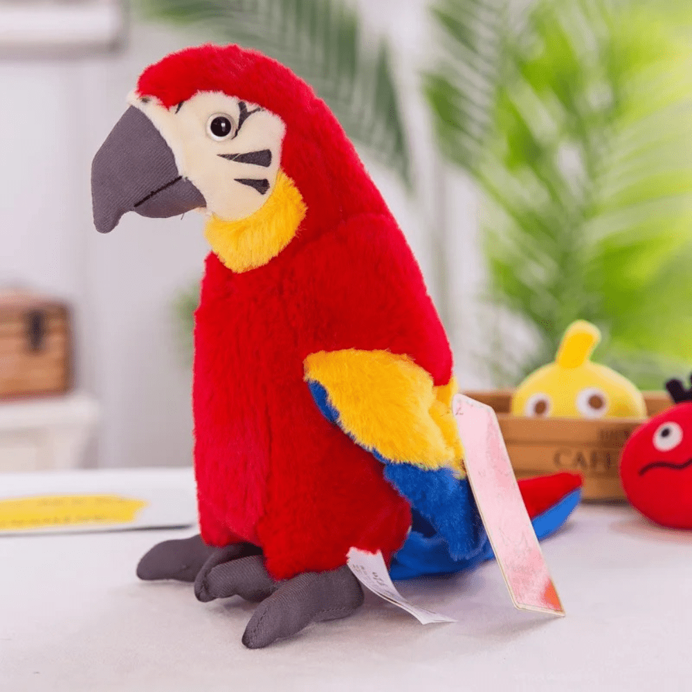 Moktan Sabai Interactive Talking Parrot Plush Toy Voice Repeating Learning Toy for Kids