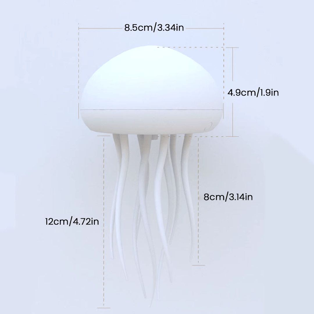 Moktan Sabai LED Jellyfish Lamp RGB Color Changing Mood Light with Voice Control