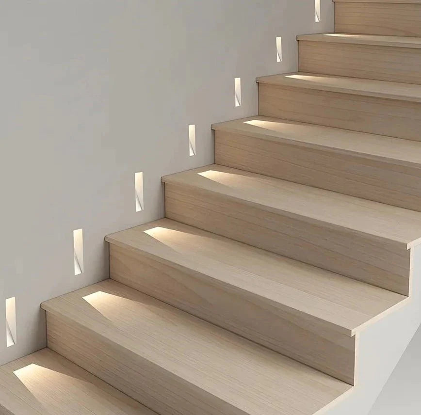 Moktan Sabai LED Stair Light with Motion Sensor Recessed Wall Step Light 110-240V