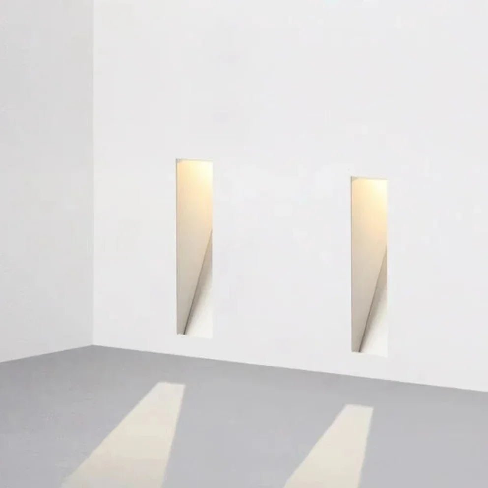 Moktan Sabai LED Stair Light with Motion Sensor Recessed Wall Step Light 110-240V Rectangle - 3.9" x 7.9" 10cm x 20cm