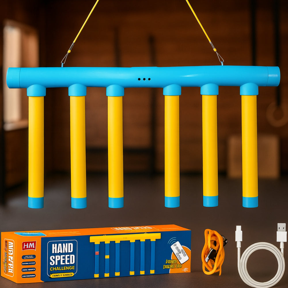 Moktan Sabai Kids Reaction Training Game Falling Stick Reflex Challenge Blue
