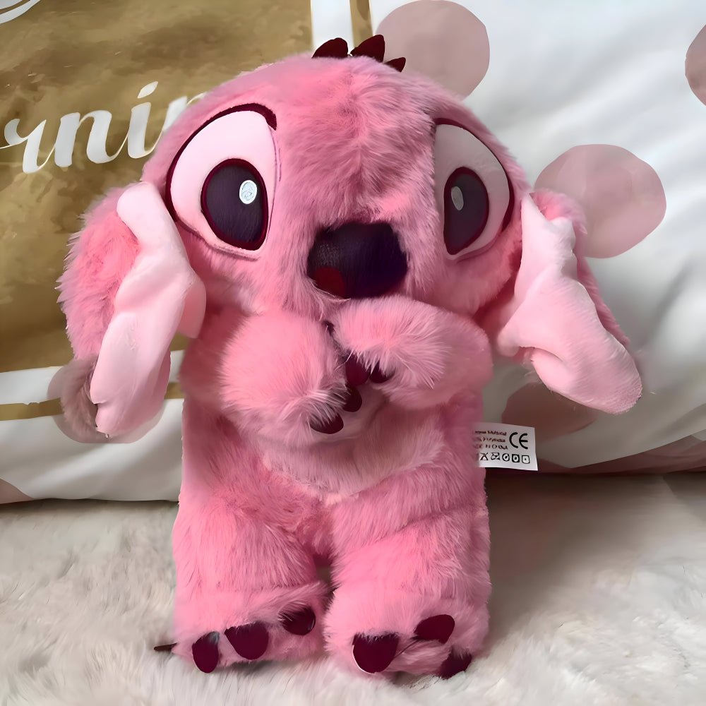 Moktan Sabai Calming Breathing Plush Toy with Night Light Sleep Aid Stuffed Animal Pink