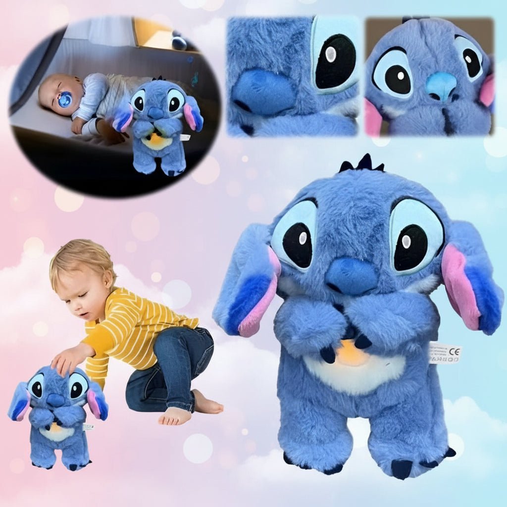 Moktan Sabai Calming Breathing Plush Toy with Night Light Sleep Aid Stuffed Animal