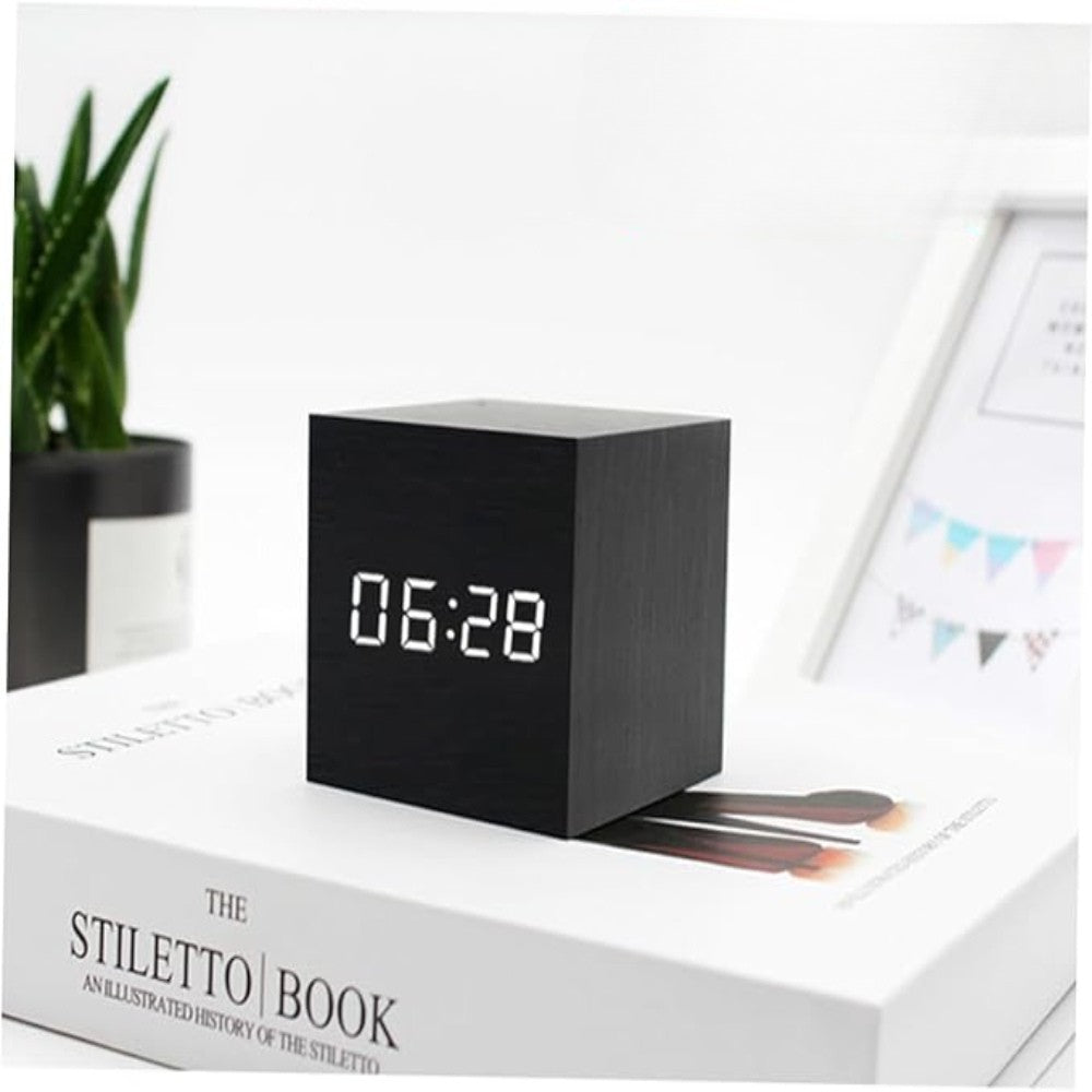 Moktan Sabai Mini LED Digital Alarm Clock Black-White