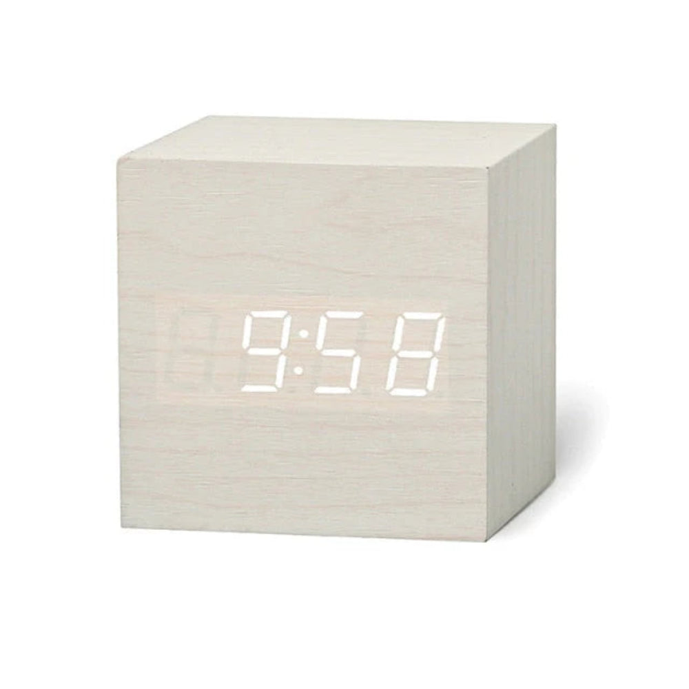 Moktan Sabai Mini LED Digital Alarm Clock White-White