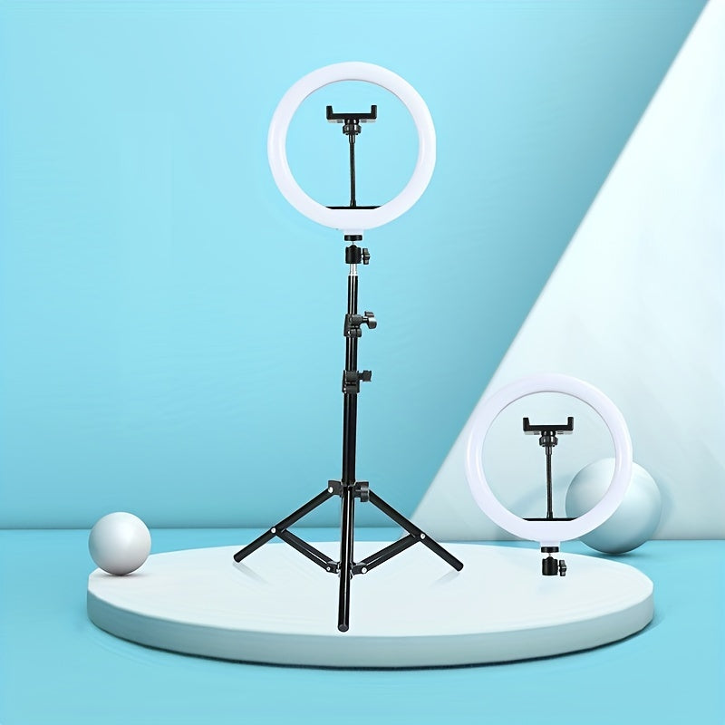 Moktan Sabai LED Ring Light with Tripod and Phone Holder USB Selfie Video Light 26cm