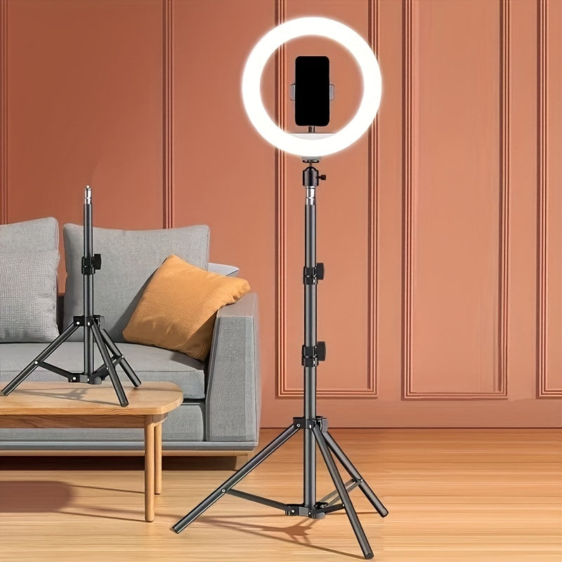 Moktan Sabai LED Ring Light with Tripod and Phone Holder USB Selfie Video Light 26cm