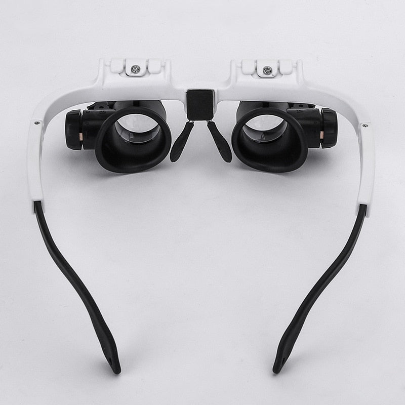 Moktan Sabai LED Magnifying Glasses 8X 15X 23X Adjustable Headband Magnifier