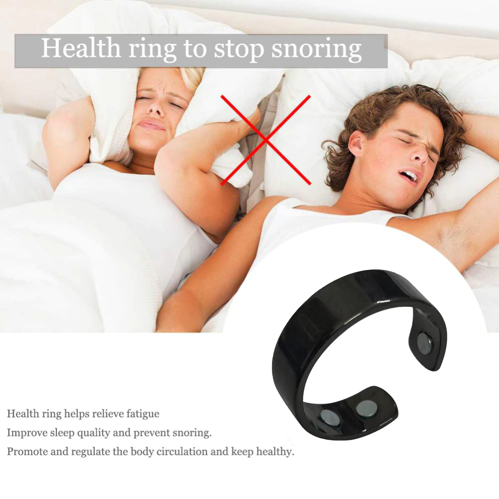 Moktan Sabai Magnetic Adjustable Stainless Steel Sleep Ring Unisex Comfort Band