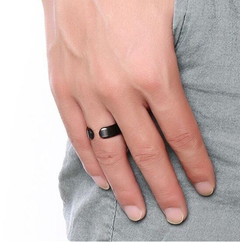 Moktan Sabai Magnetic Adjustable Stainless Steel Sleep Ring Unisex Comfort Band
