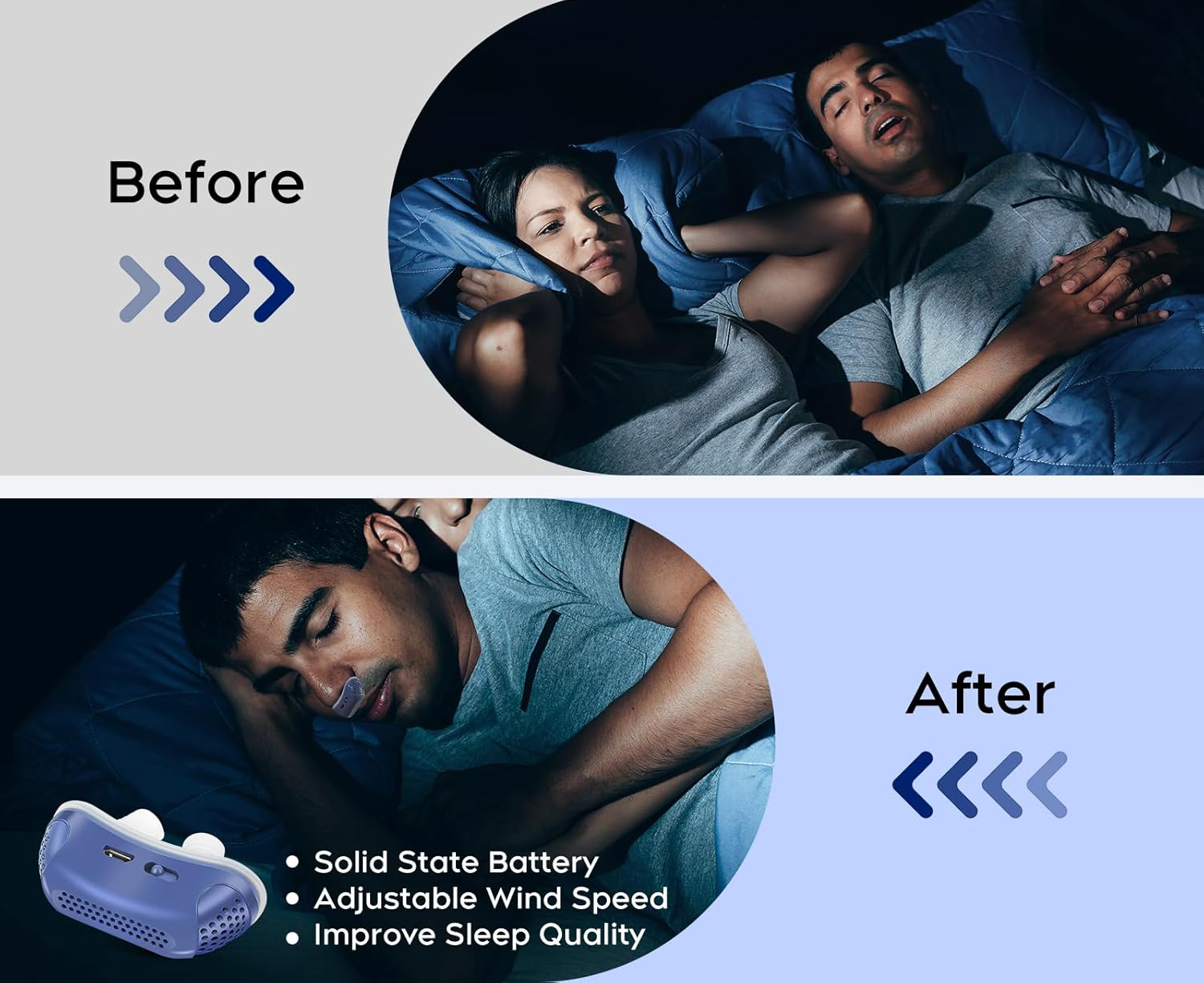 Moktan Sabai Reusable Silicone Nasal Insert Sleep Accessory Portable Nose Clip Device