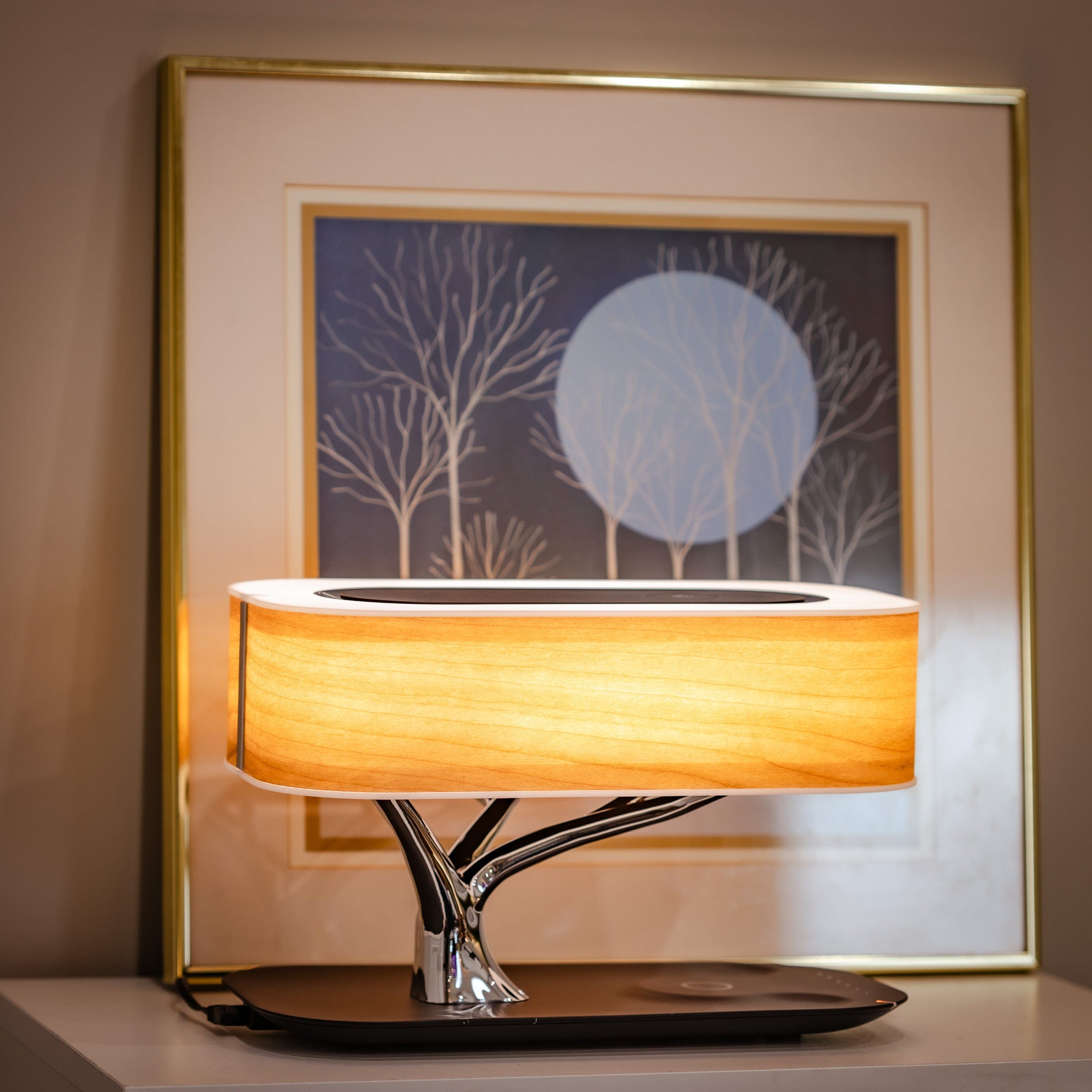 Moktan Sabai 3-in-1 LED Table Lamp Wireless Charger Bluetooth Speaker