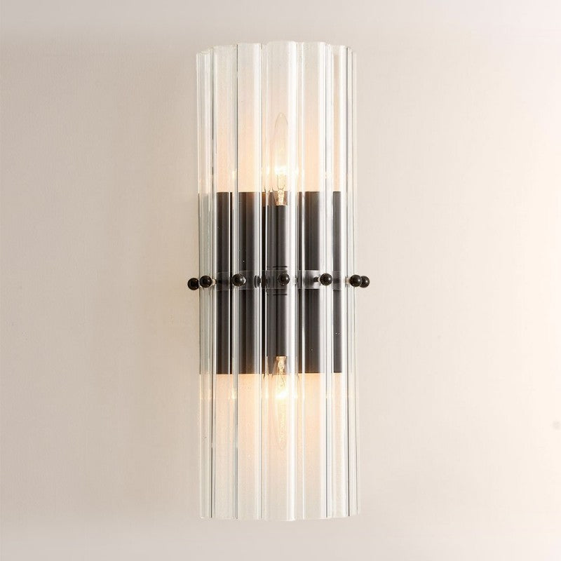Moktan Sabai Vintage Style Crystal Wall Light Bronze