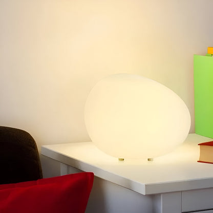Nordic Stone-Shaped LED Table Lamp 3-Color Modern Ambient Light