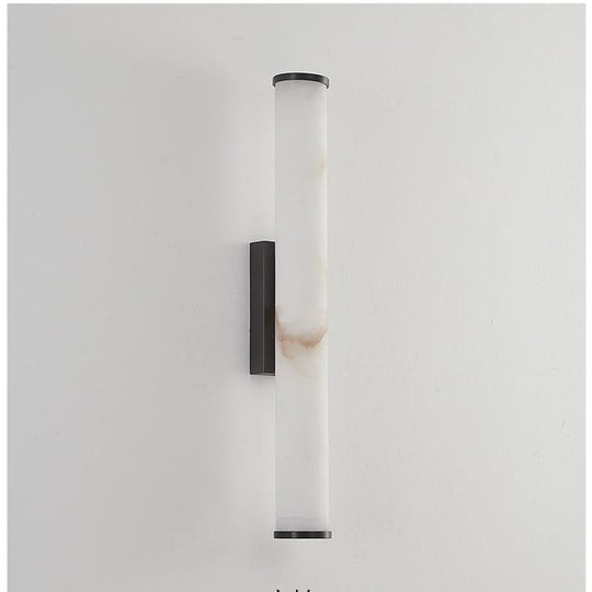 Moktan Sabai Modern Marble LED Wall Sconce Light, Copper Finish Minimalist Wall Lamp