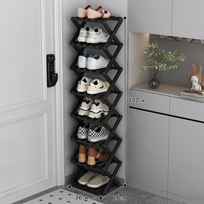 Moktan Sabai Bamboo Foldable Shoe Rack | Multi-Tier Space-Saving Organizer
