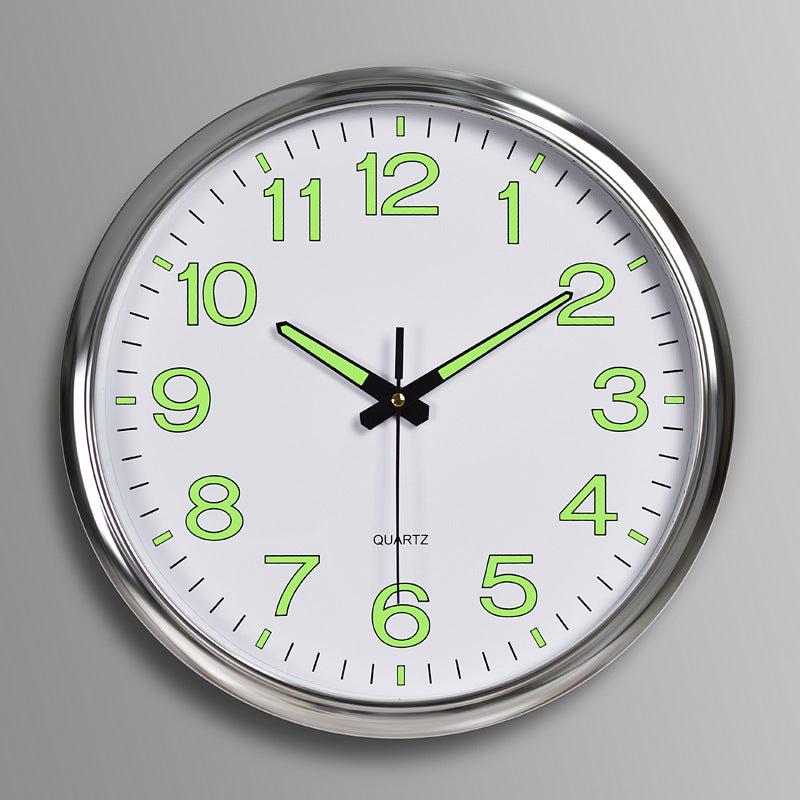 Moktan Sabai LED Wall Clock 30cm Silver