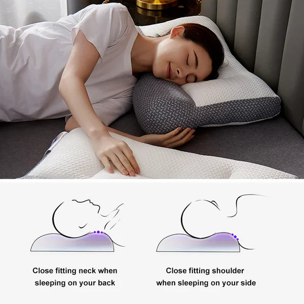 Moktan Sabai Ergonomic Cervical Neck Support Pillow Orthopedic Contour Sleeping Pillow