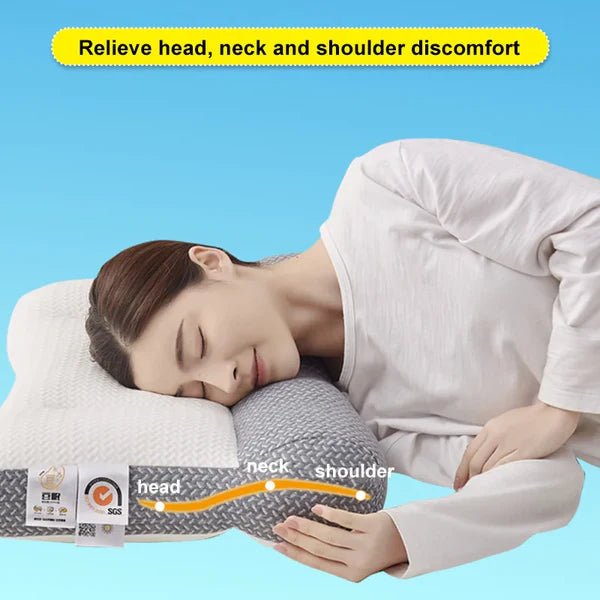 Moktan Sabai Ergonomic Cervical Neck Support Pillow Orthopedic Contour Sleeping Pillow