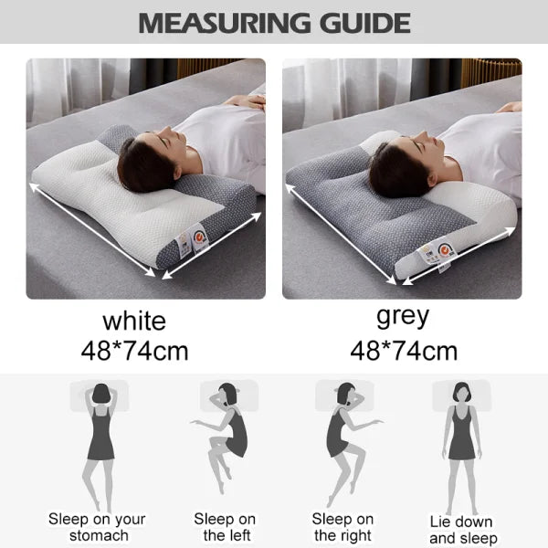 Moktan Sabai Ergonomic Cervical Neck Support Pillow Orthopedic Contour Sleeping Pillow